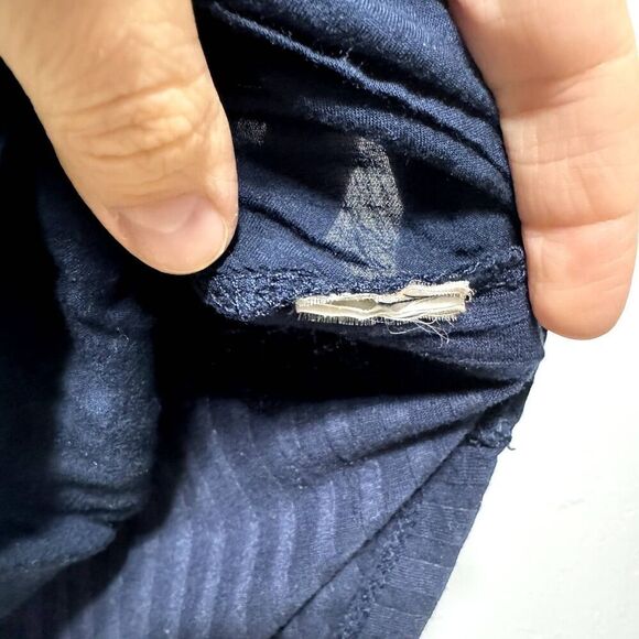 Zara Trafaluc Blouse V-Neck Pullover Navy Blue Top Boxy Oversized Women sz Small - Picture 5 of 6